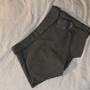 NWT Zara Basic Asymmetric Hem Shorts